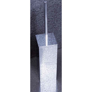 Scopino WC a muro PLAZA cromato 8,5x8,5x44,5 cm