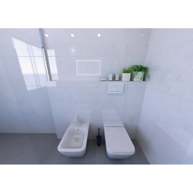 Scopino da appoggio VISTA in resina blu 37 x10 x10 cm