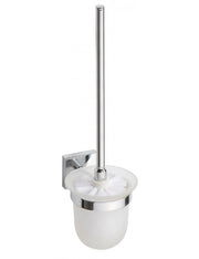 Scopino da parete in vetro spazzolato bianco BETA 11x36x14cm