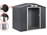 Grondaia per capanno da giardino in metallo da 6-13 m²