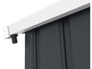 Grondaia per capanno da giardino in metallo da 2-6 m²