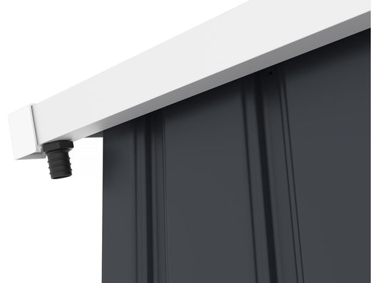 Grondaia per capanno da giardino in metallo da 2-6 m²