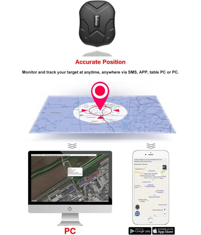 Gps Tracker Gprs Gsm Localizzatore Satellitare Tk106 Magnetico Antifurto Scheda         