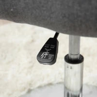 Poltroncina Girevole con Braccioli e Altezza Regolabile, 57x57x77.5-87cm, Grigio