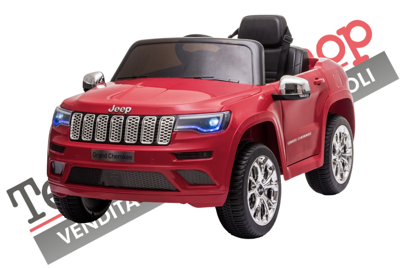 Auto Macchina Elettrica per Bambini JEEP GRAND CHEROKEE 12V-Rosso