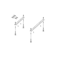 Grande vasca da bagno angolare destra in acrilico RIHO DOPPIO 180x130 cm con 2 maniglie integrate