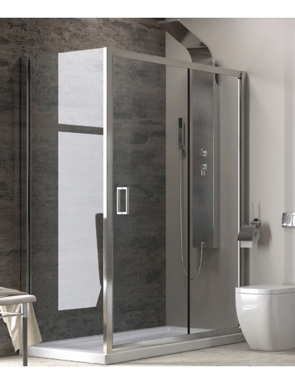 Parete doccia quadrata grande NEW FLORA 500 140x140 x180 cm