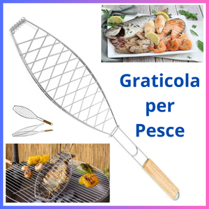 Graticola  pesce griglia per barbecue griglie camino caminetto grigliata montagna