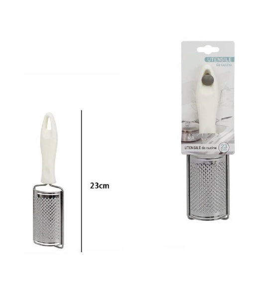 Grattugia Curva Manuale Gratta Formaggi Scorza 23cm Manico Plastica Cucina 66167         
