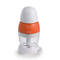 Grattugia elettrica con dosatore da tavola, lama acciaio inox, coperchio salvafreschezza - Arancione