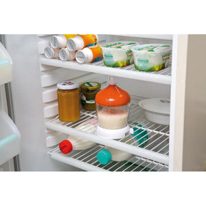 Grattugia elettrica con dosatore da tavola, lama acciaio inox, coperchio salvafreschezza - Arancione