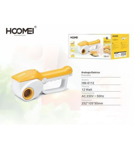Grattugia Elettrica Cordless Ricaricabile Doppio Rullo 12w Kit Ricarica Batteria         