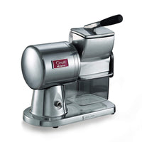 Grattugia elettrica professionale - Per formaggio, pane, cioccolato, frutta secca - 350W - Argento