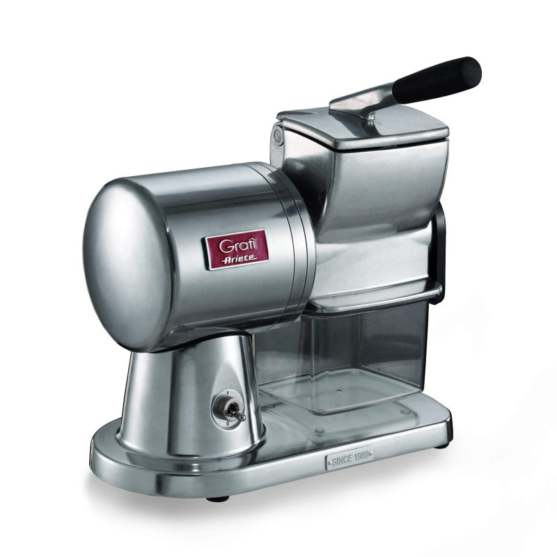 Grattugia elettrica professionale - Per formaggio, pane, cioccolato, frutta secca - 350W - Argento