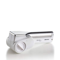 Grattugia elettrica senza filo - 2 rulli in Acciaio Inox - Bianco e Argento