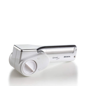 Grattugia elettrica senza filo - 2 rulli in Acciaio Inox - Bianco e Argento