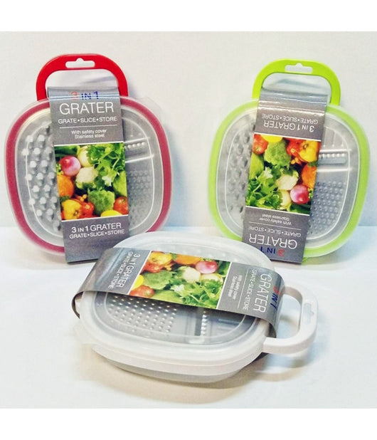 Grattugiera In Acciaio Con Contenitore E Coperchio Grattugia Formaggio Julienne         