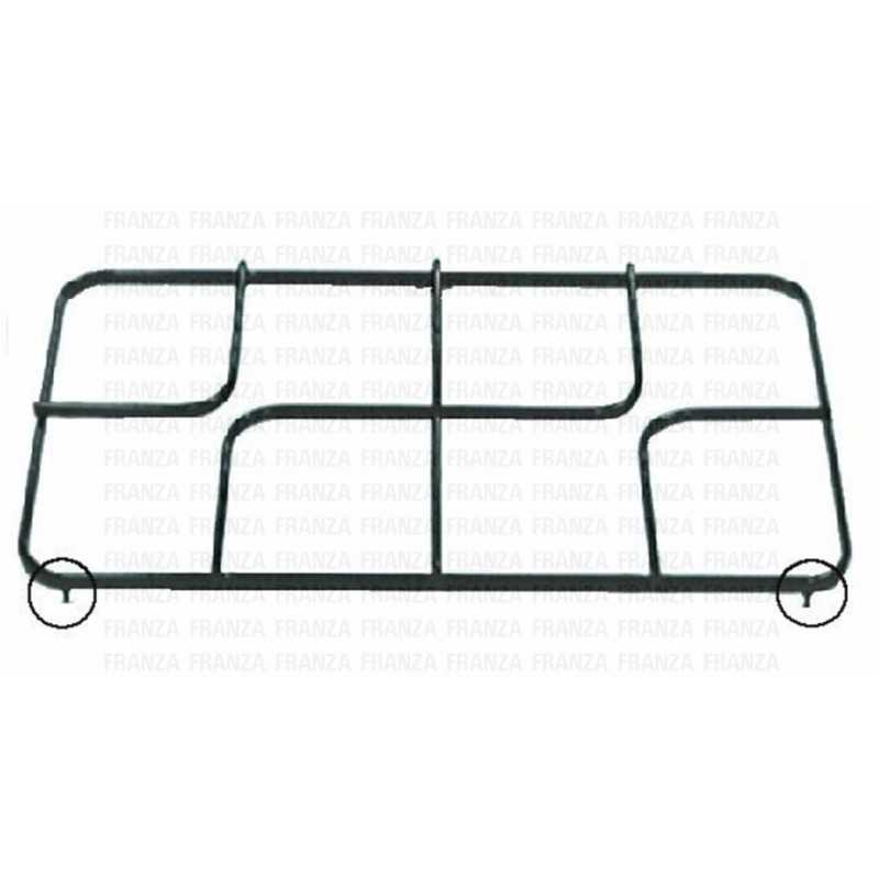 GRIGLIA CUCINA 2 FUOCHI 406X240 SOVRANA ROSIERES - 2 PIOLI - Candy Hoover Iberna Zerowatt