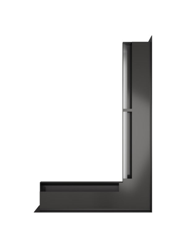 Griglia di ventilazione Angolare per camino 60x600x400 - Loft Angle destra grafite