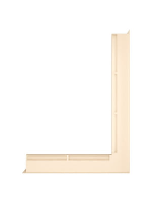 Griglia di ventilazione Angolare per camino 60x800x600 - Loft Angle destra crema