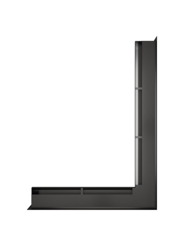 Griglia di ventilazione Angolare per camino 60x800x600 - Loft Angle destra grafite