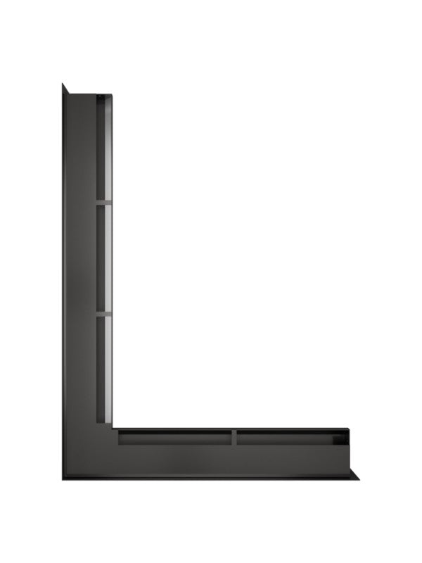 Griglia di ventilazione Angolare per camino 60x800x600 - Loft Angle sinistra grafite