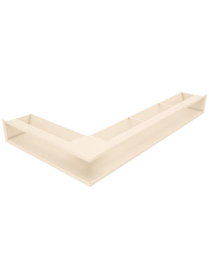 Griglia di ventilazione Angolare per camino 95x800x450 - Loft Angle destra crema