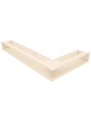 Griglia di ventilazione Angolare per camino 95x800x450 - Loft Angle sinistra crema