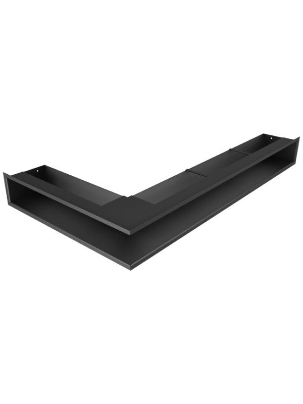 Griglia di ventilazione Angolare per camino 95x800x450 - Loft Angle destra nera
