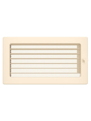 Griglia di ventilazione per camino 17x30  crema con tapparelle avvolgibili