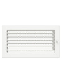 Griglia di ventilazione per camino 17x30 bianca con tapparelle avvolgibili