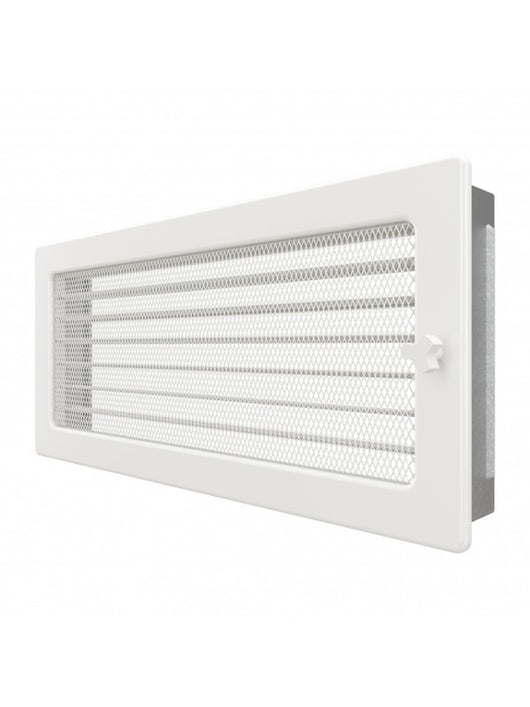 Griglia di ventilazione per camino 17x37 bianca con tapparelle avvolgibili
