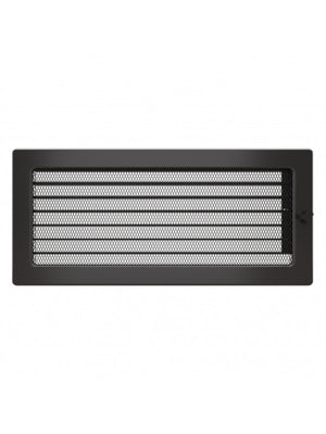 Griglia di ventilazione per camino 17x37  grafite con tapparelle avvolgibili