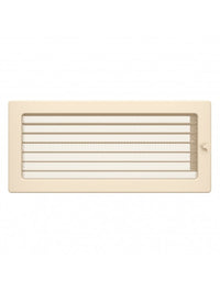 Griglia di ventilazione per camino 17x37  crema con tapparelle avvolgibili