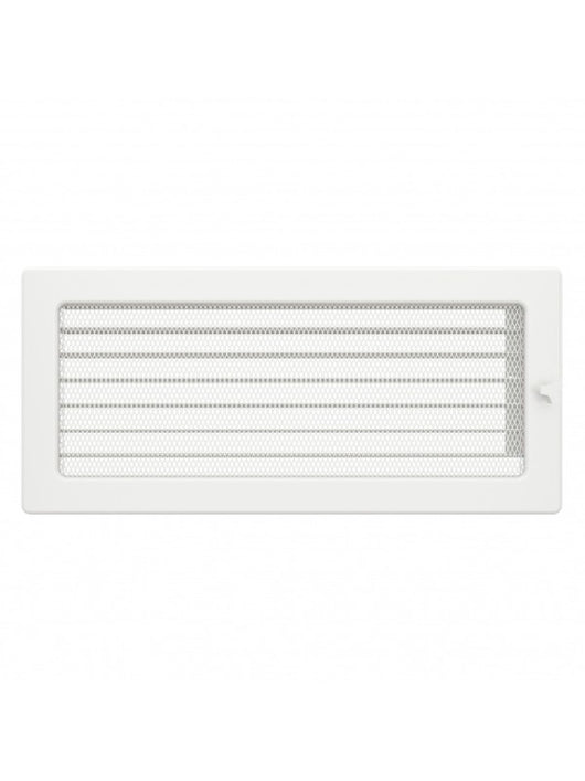 Griglia di ventilazione per camino 17x37 bianca con tapparelle avvolgibili