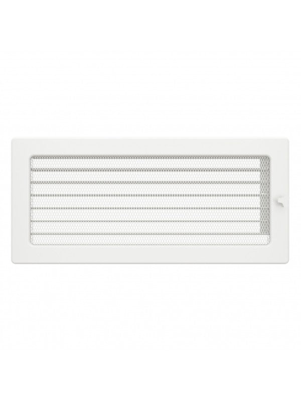 Griglia di ventilazione per camino 17x37 bianca con tapparelle avvolgibili