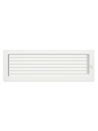 Griglia di ventilazione per camino 17x49 bianca con tapparelle avvolgibili