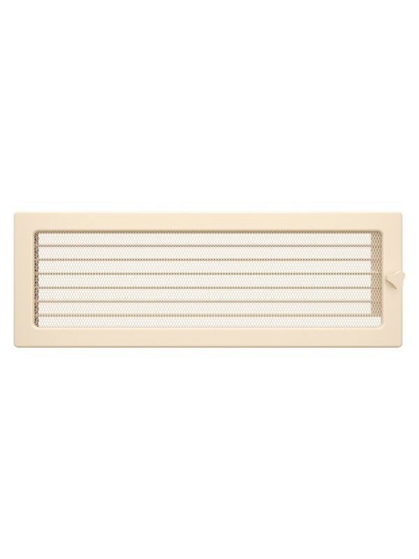 Griglia di ventilazione per camino 17x49 crema con tapparelle avvolgibili