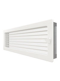 Griglia di ventilazione per camino 17x49 bianca con tapparelle avvolgibili