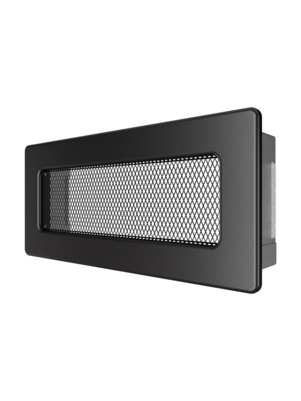 Griglia di ventilazione per camino Nera- Classic 11x24