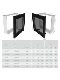 Griglia di ventilazione per camino Nera- Classic 11x24