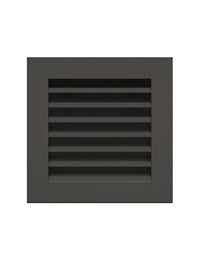 Griglia di ventilazione per camino Nera- Hide 17x17