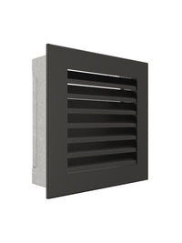 Griglia di ventilazione per camino Nera- Hide 17x17
