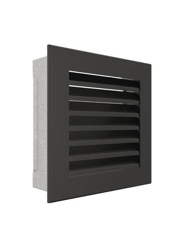 Griglia di ventilazione per camino Nera- Hide 17x17