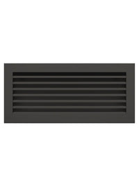 Griglia di ventilazione per camino Nera- Hide 17x37