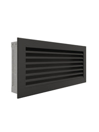 Griglia di ventilazione per camino Nera- Hide 17x37