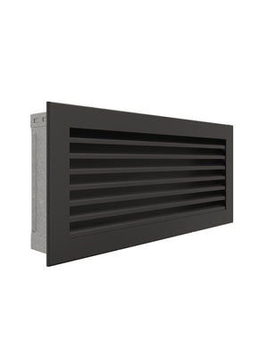 Griglia di ventilazione per camino Nera- Hide 17x37