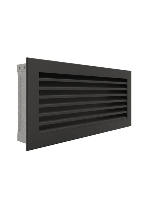 Griglia di ventilazione per camino Nera- Hide 17x37