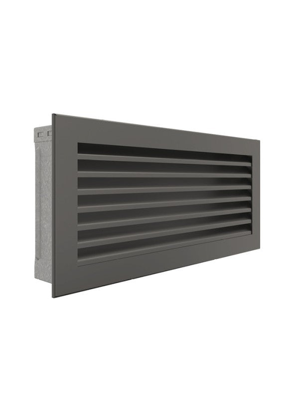 Griglia di ventilazione per camino Grafite - Hide 17x37