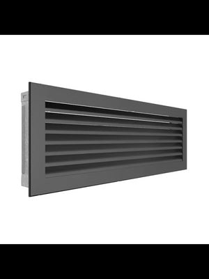 Griglia di ventilazione per camino Grafite - Hide 17x49
